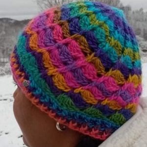 Homemade Crochet Fitted Beanie/Winter Hat